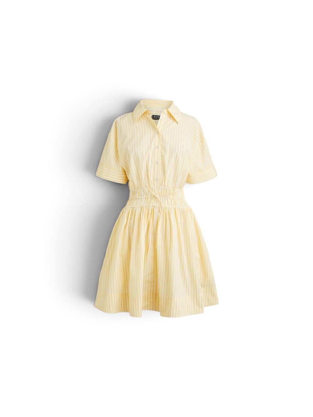 J. Crew Elena Mini Shirt Dress in Stripped Cotton Poplin Sz 6